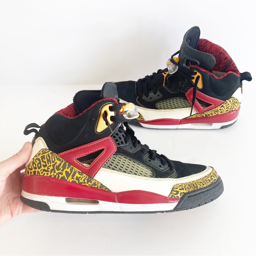 Nike Air Jordan Spizike Kings Country Sneakers 2007 Retro Black Red Mens 11